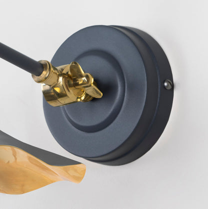 From The Anvil Smooth Brass Flora Wall Light