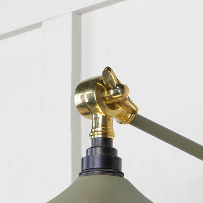 From The Anvil Smooth Brass Flora Wall Light