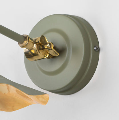 From The Anvil Smooth Brass Flora Wall Light