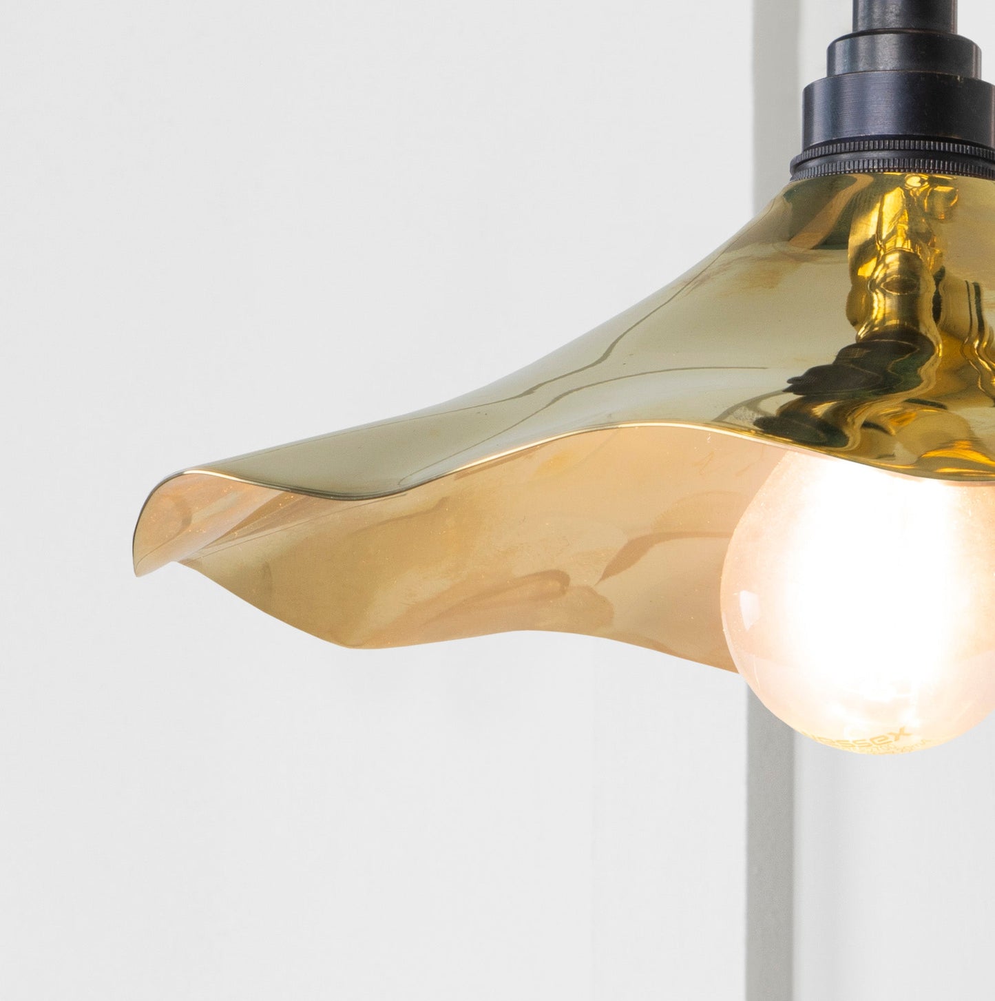 From The Anvil Smooth Brass Flora Wall Light