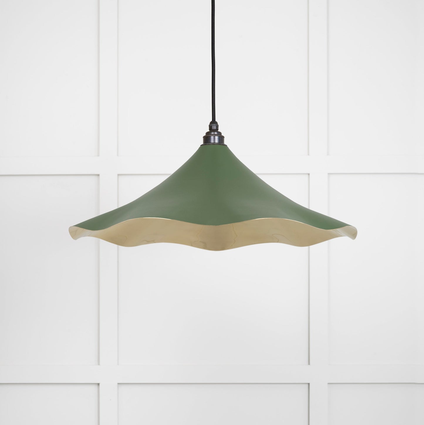 From The Anvil Smooth Brass Flora Pendant