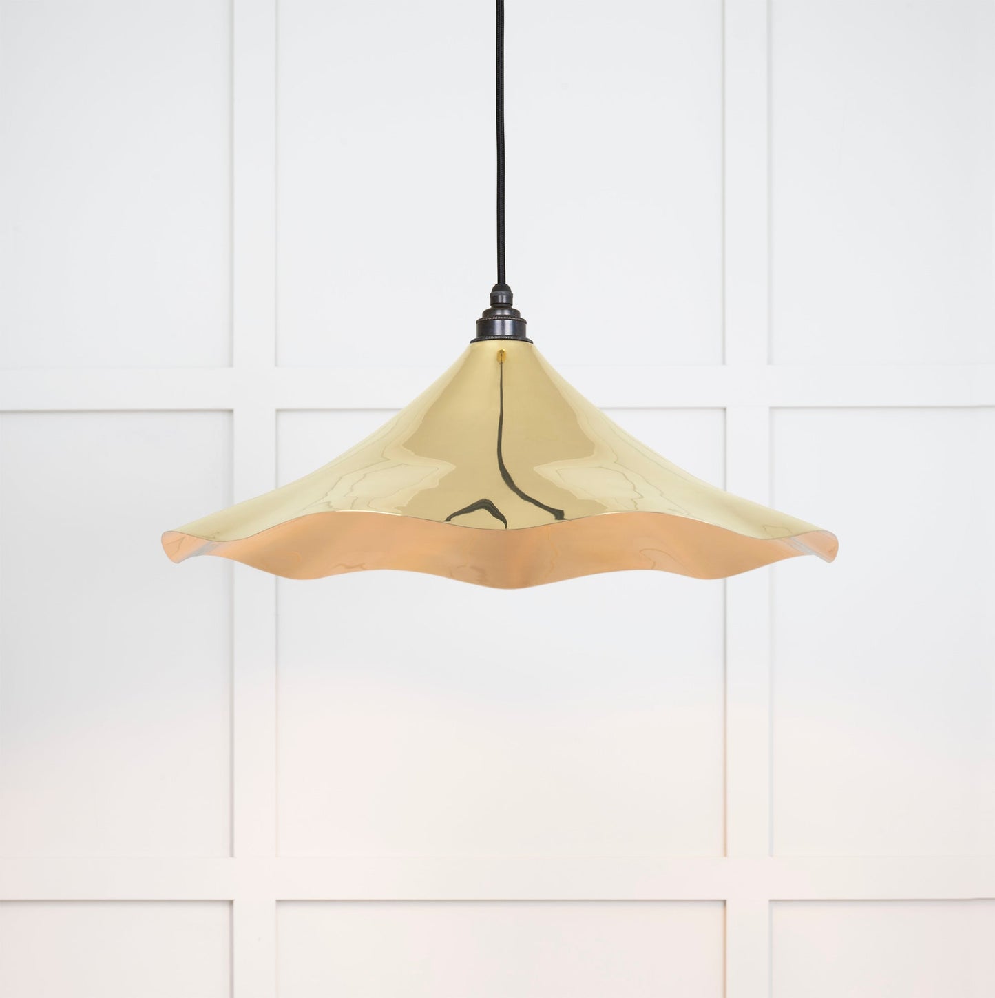 From The Anvil Smooth Brass Flora Pendant