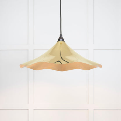 From The Anvil Smooth Brass Flora Pendant
