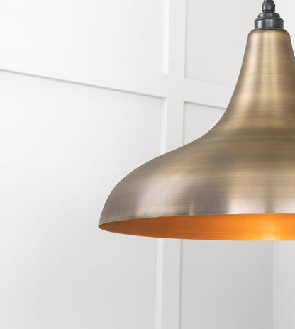 From The Anvil Aged Brass Frankley Pendant
