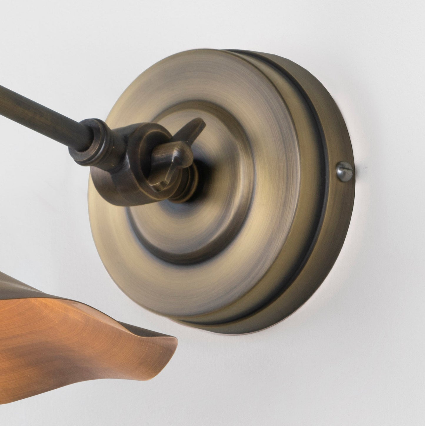 From The Anvil Aged Brass Flora Wall Light