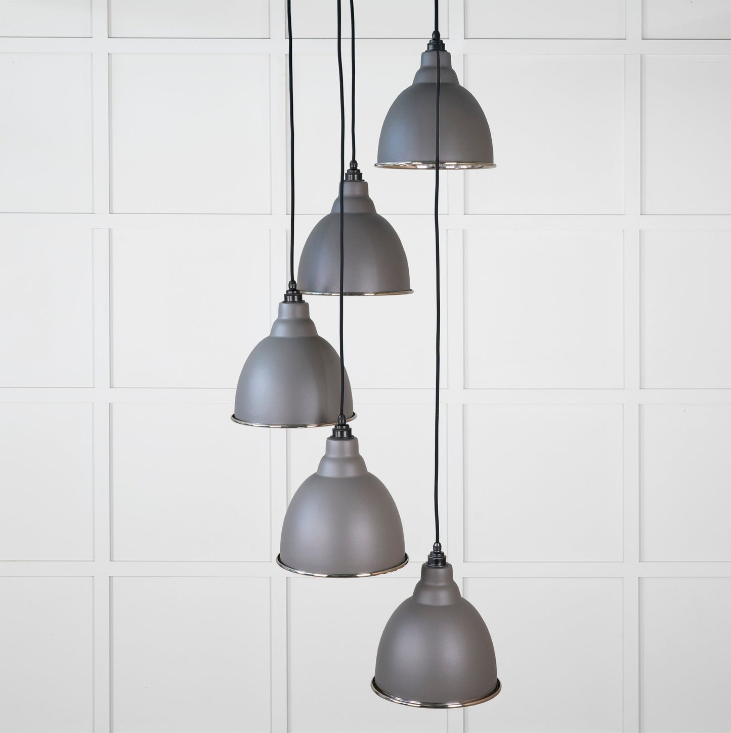 From The Anvil Smooth Nickel Brindley Cluster Pendant