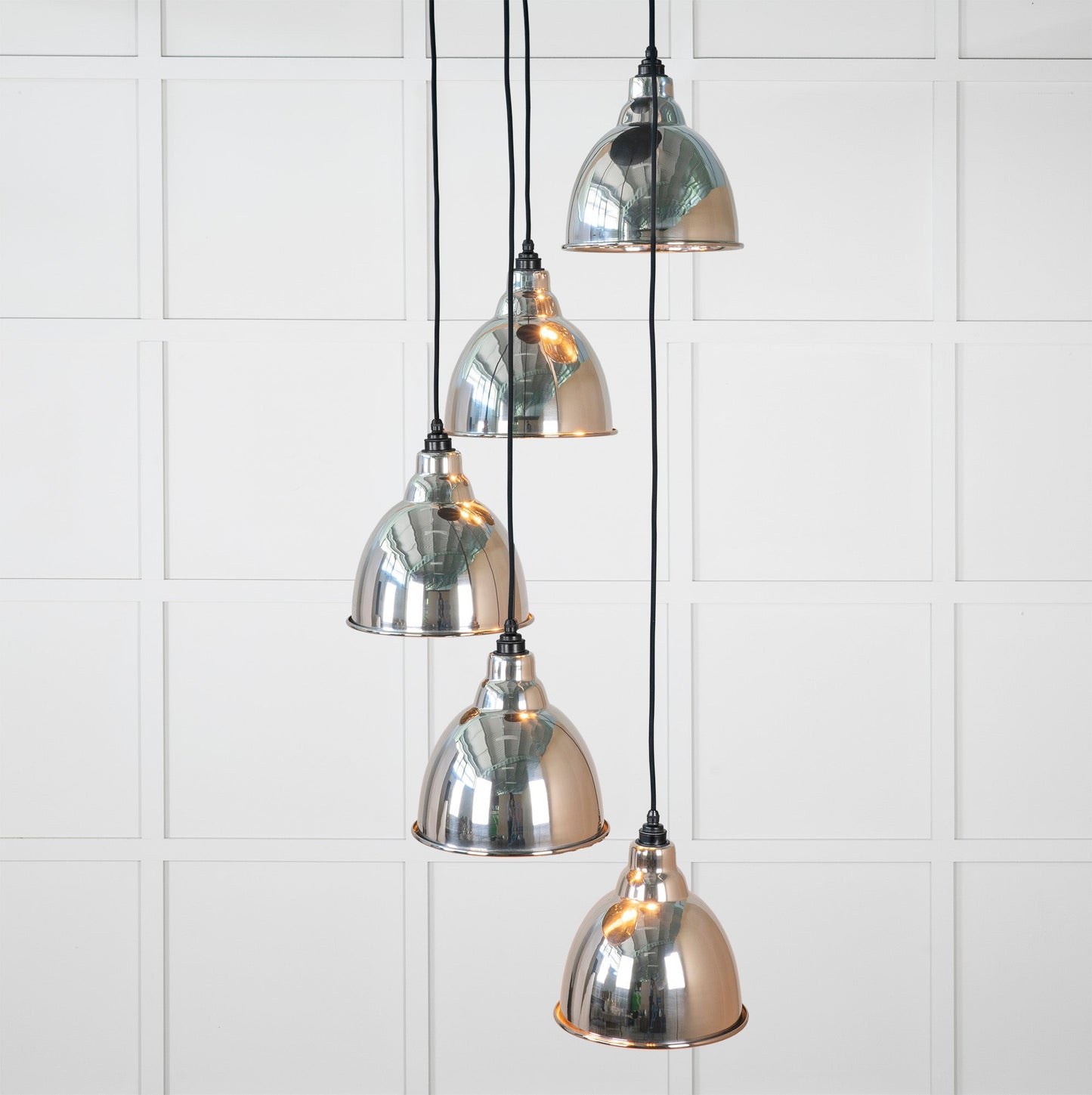 From The Anvil Smooth Nickel Brindley Cluster Pendant