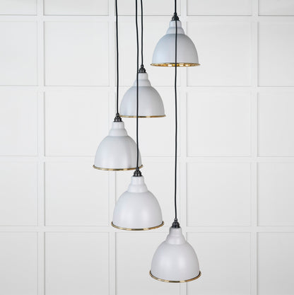 From The Anvil Smooth Brass Brindley Cluster Pendant