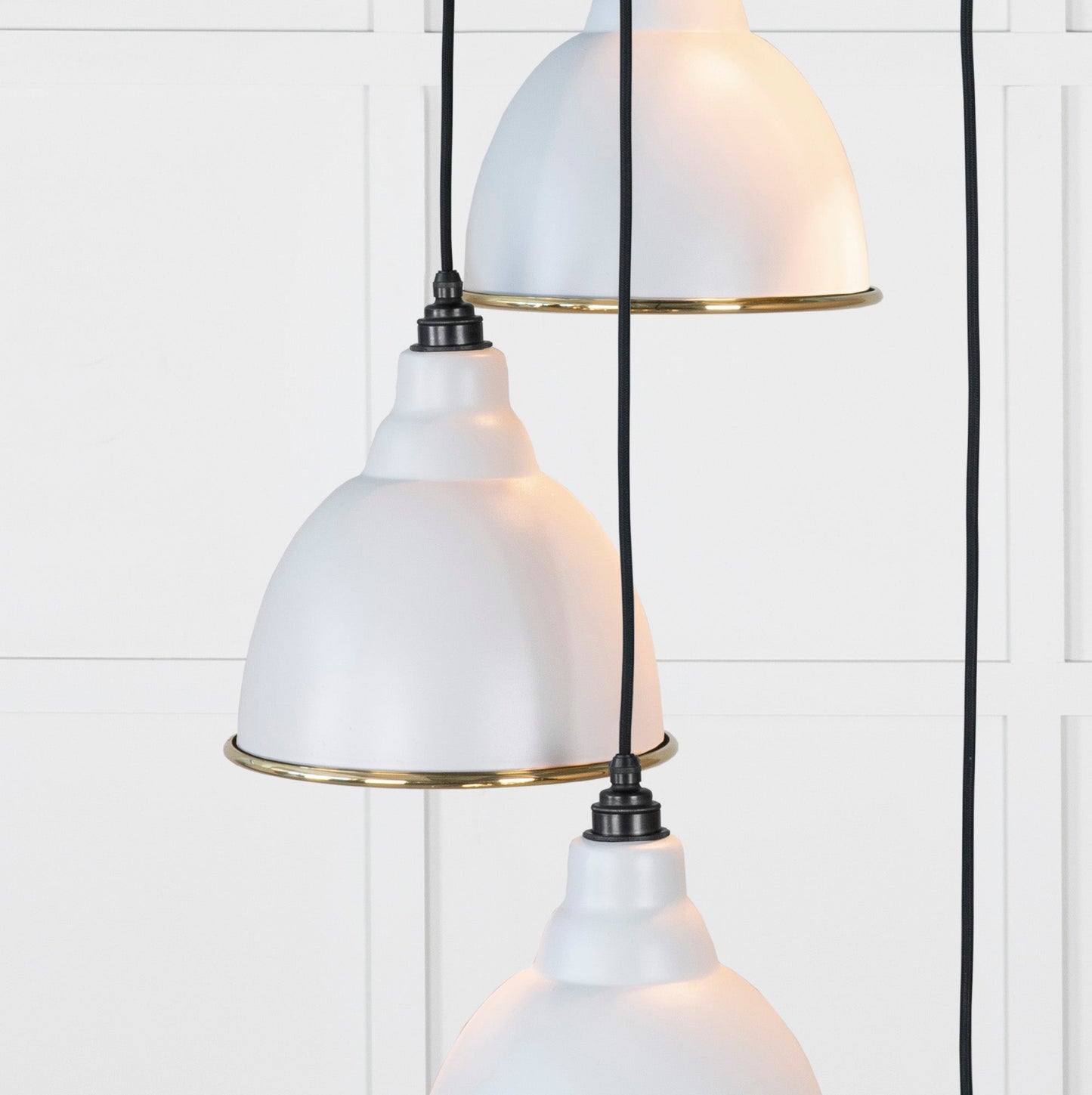 From The Anvil Smooth Brass Brindley Cluster Pendant