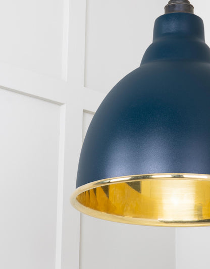 From The Anvil Smooth Brass Brindley Cluster Pendant