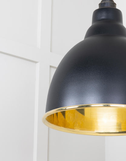 From The Anvil Smooth Brass Brindley Cluster Pendant