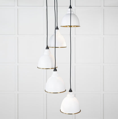 From The Anvil Smooth Brass Brindley Cluster Pendant
