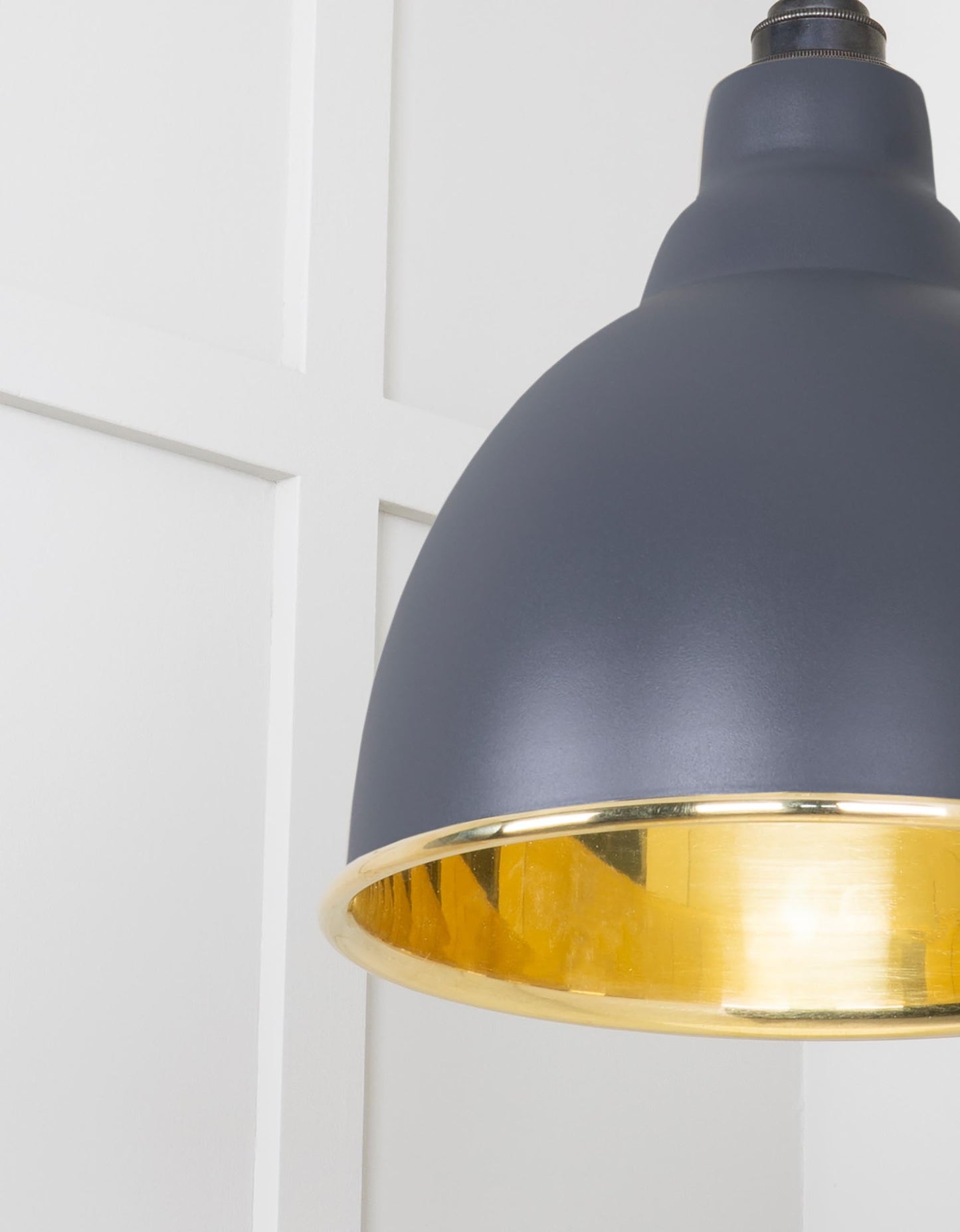 From The Anvil Smooth Brass Brindley Cluster Pendant