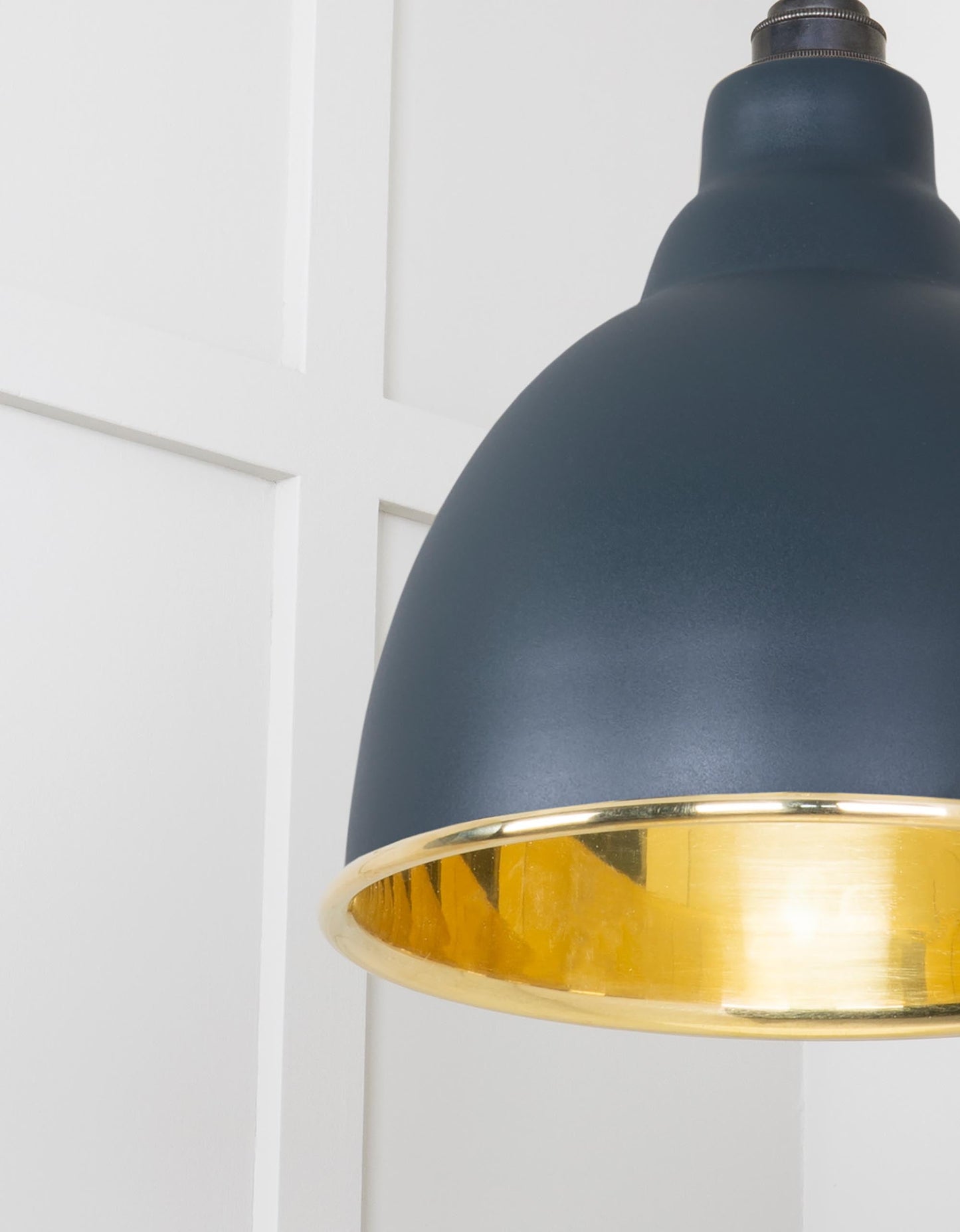 From The Anvil Smooth Brass Brindley Cluster Pendant