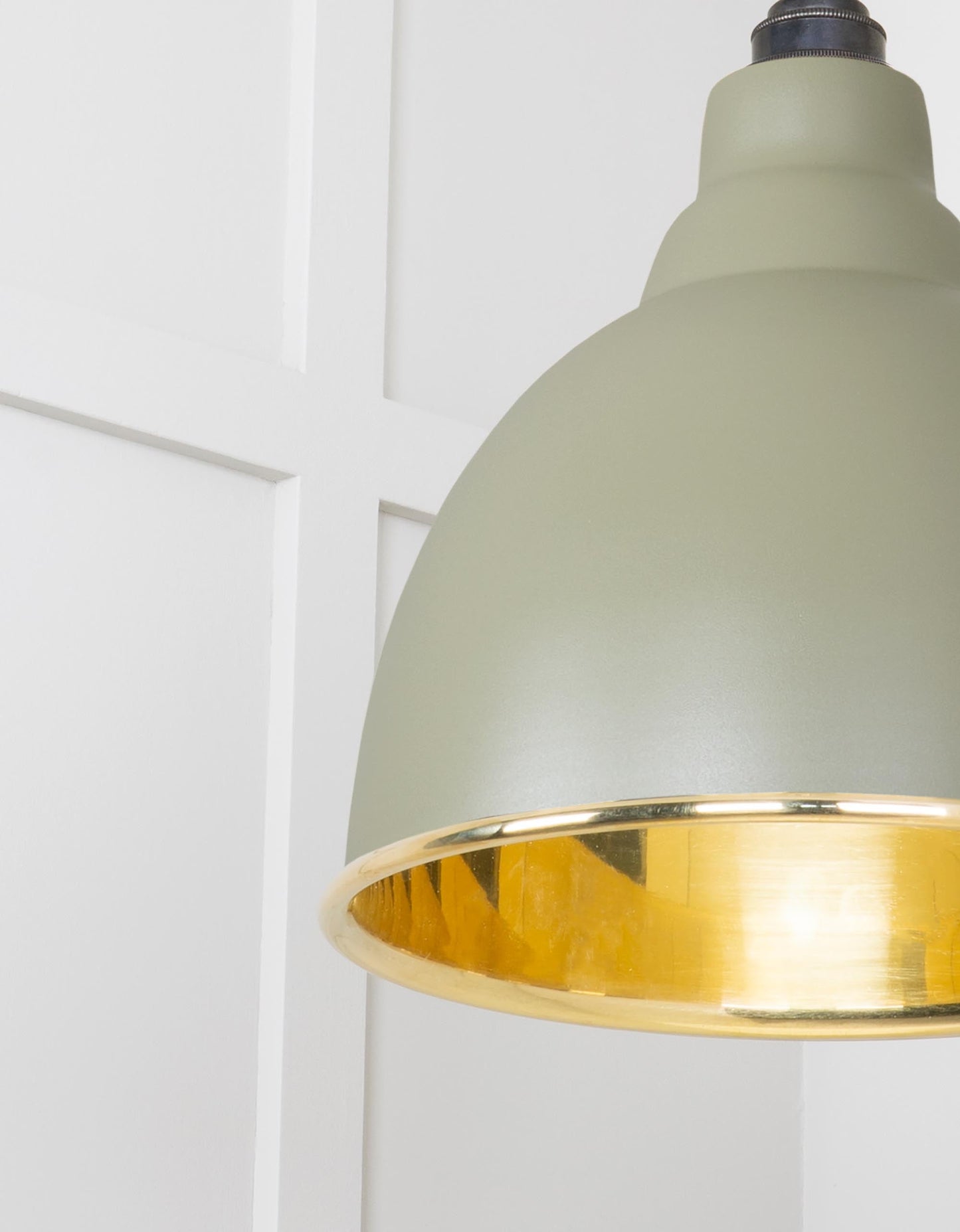 From The Anvil Smooth Brass Brindley Cluster Pendant