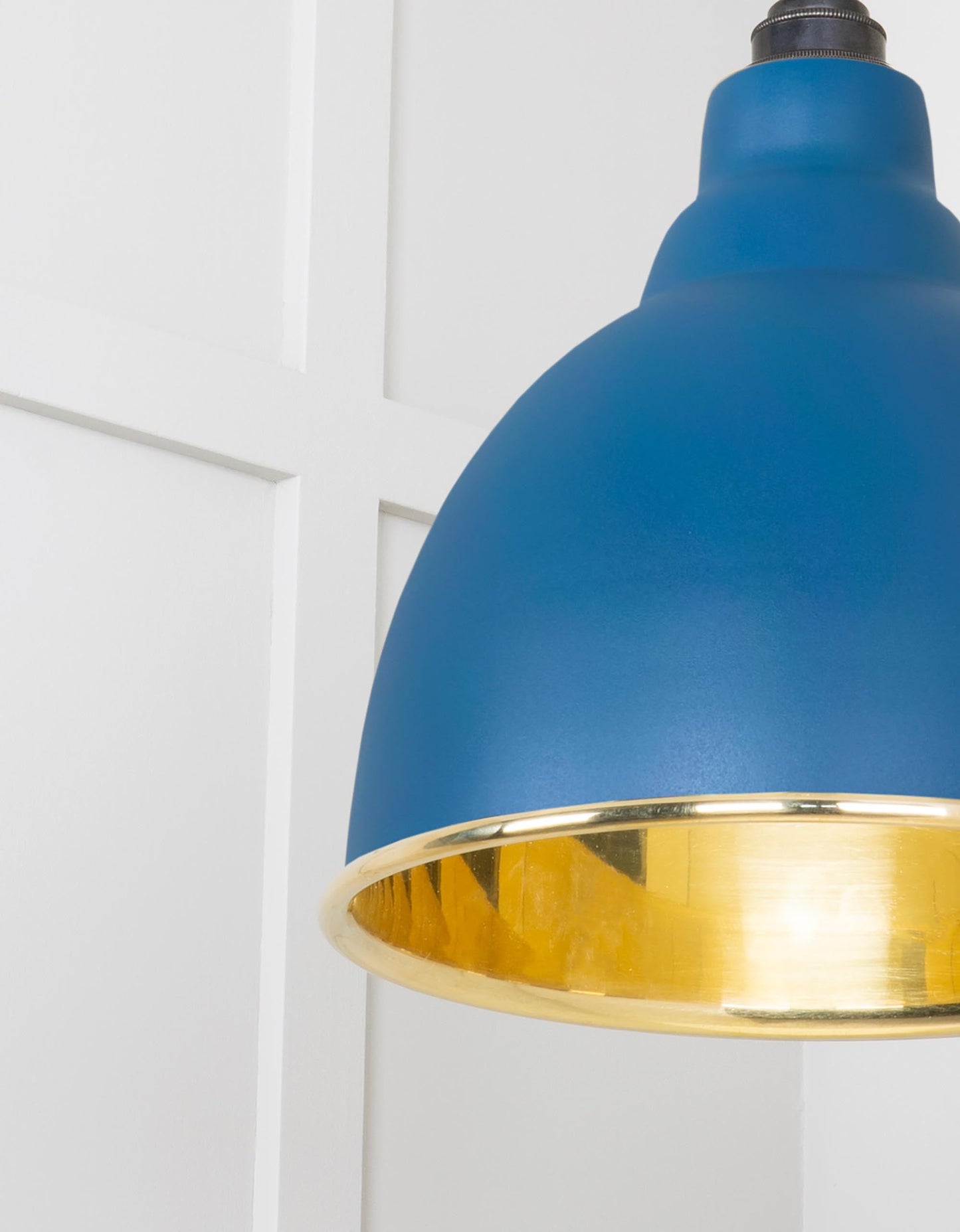 From The Anvil Smooth Brass Brindley Cluster Pendant