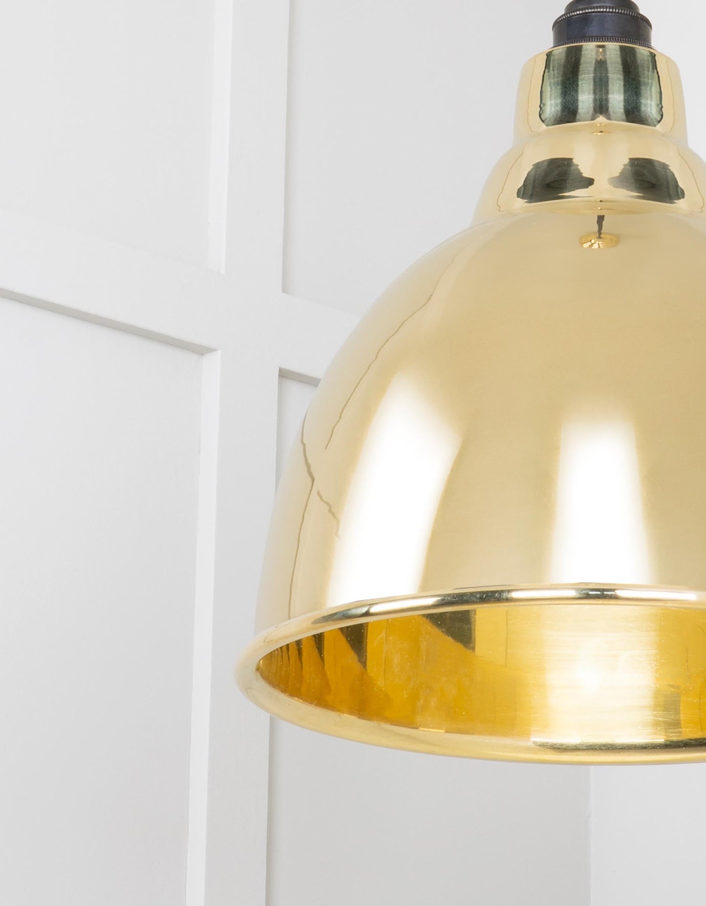 From The Anvil Smooth Brass Brindley Cluster Pendant