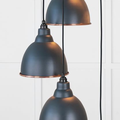 From The Anvil Hammered Copper Brindley Cluster Pendant