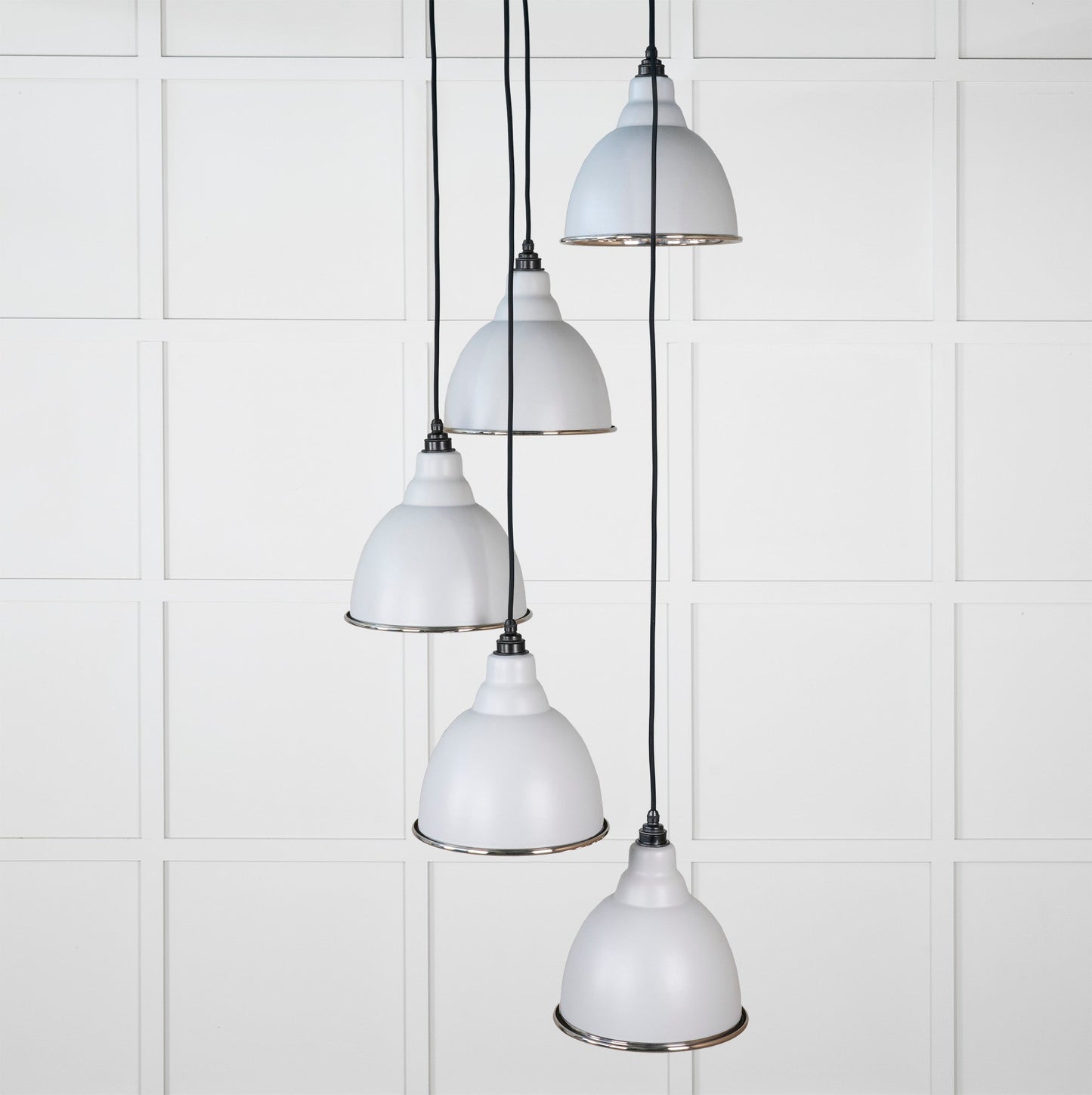 From The Anvil Hammered Nickel Brindley Cluster Pendant