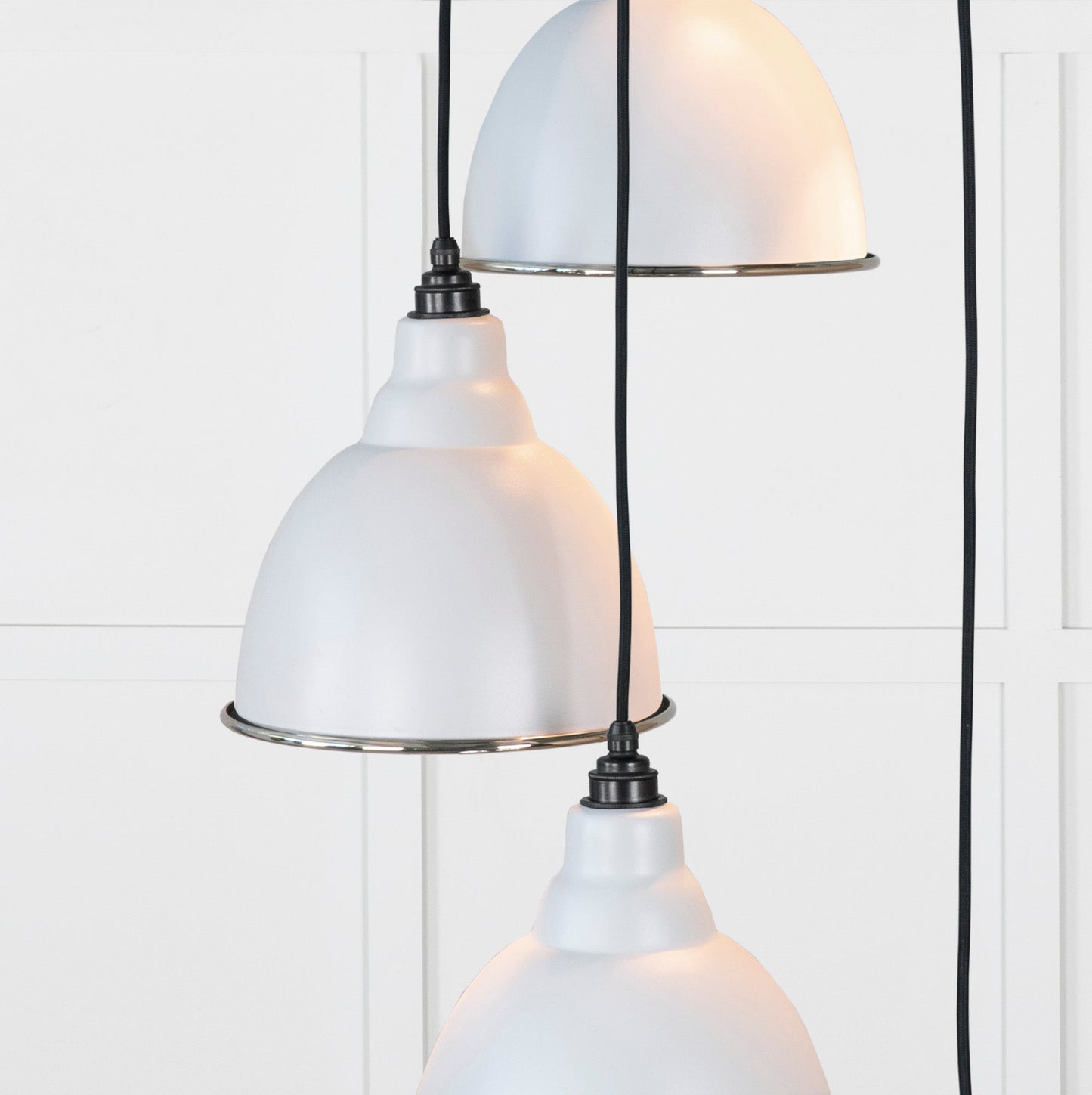 From The Anvil Hammered Nickel Brindley Cluster Pendant