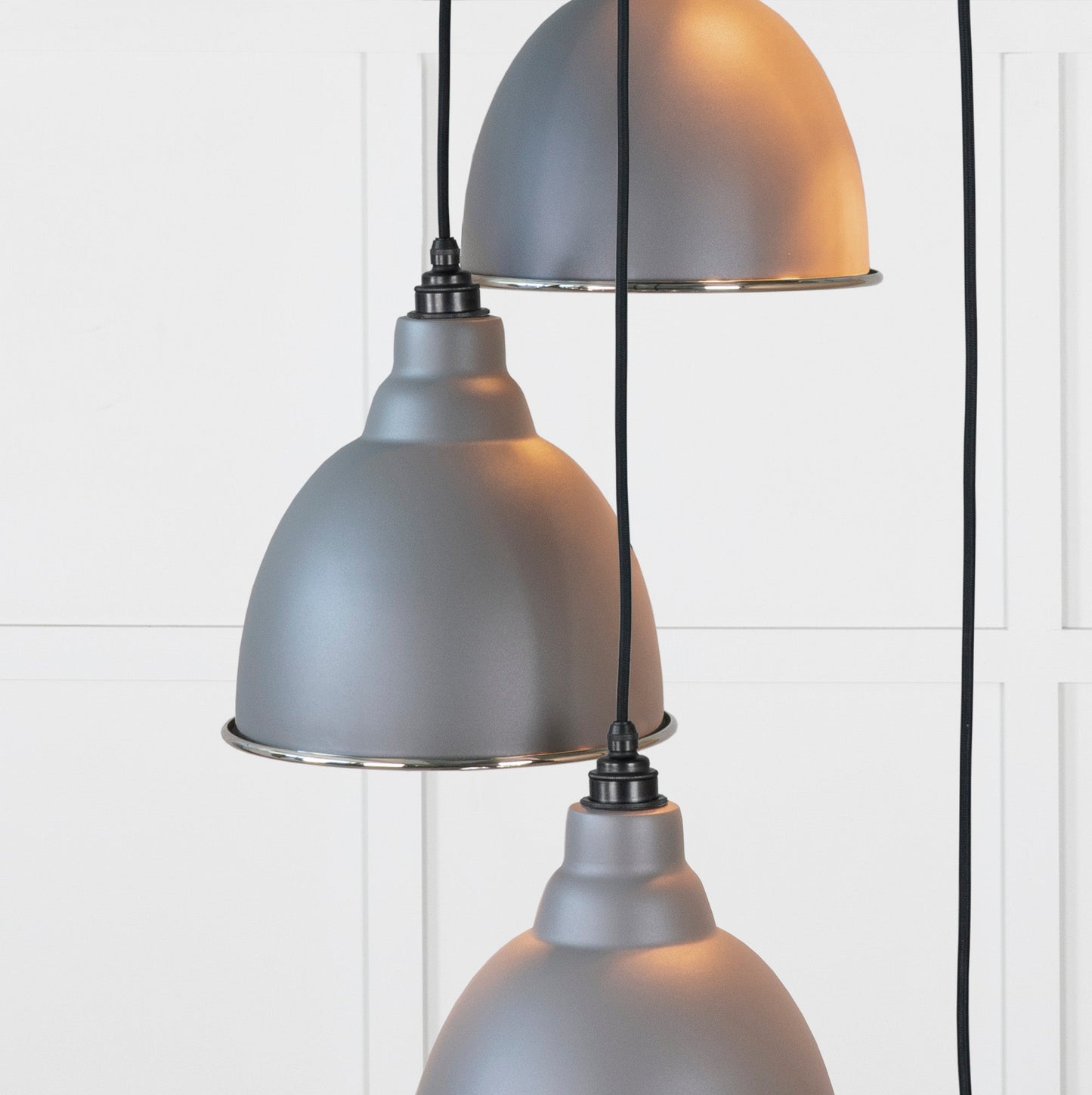 From The Anvil Hammered Nickel Brindley Cluster Pendant