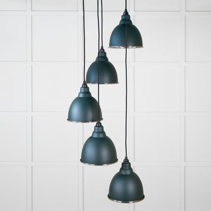 From The Anvil Hammered Nickel Brindley Cluster Pendant