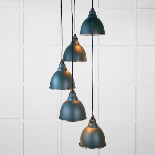 From The Anvil Hammered Nickel Brindley Cluster Pendant