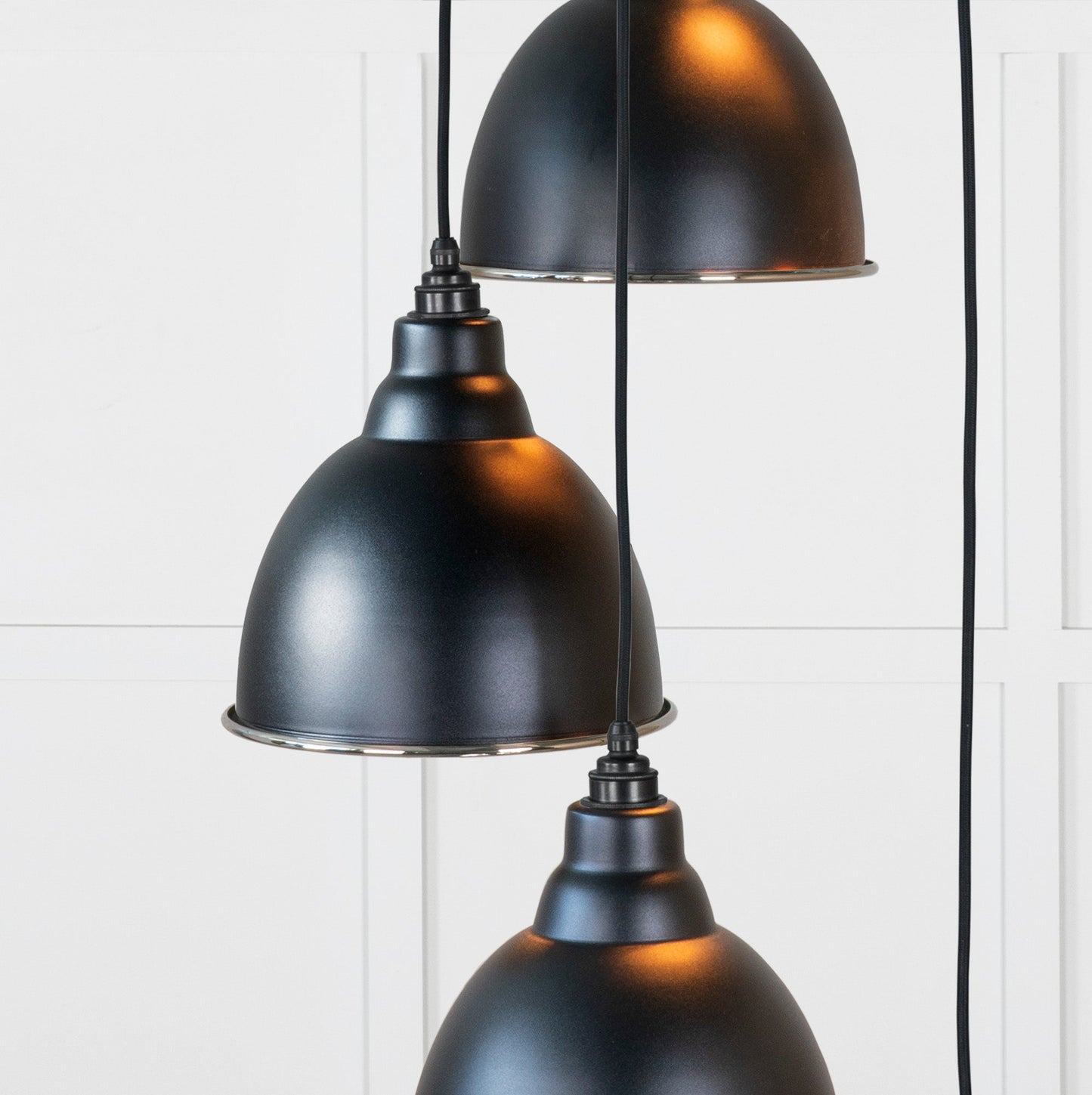From The Anvil Hammered Nickel Brindley Cluster Pendant