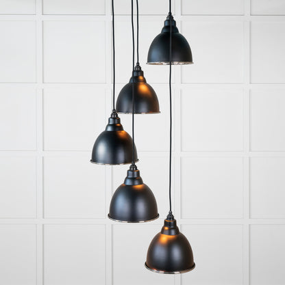From The Anvil Hammered Nickel Brindley Cluster Pendant