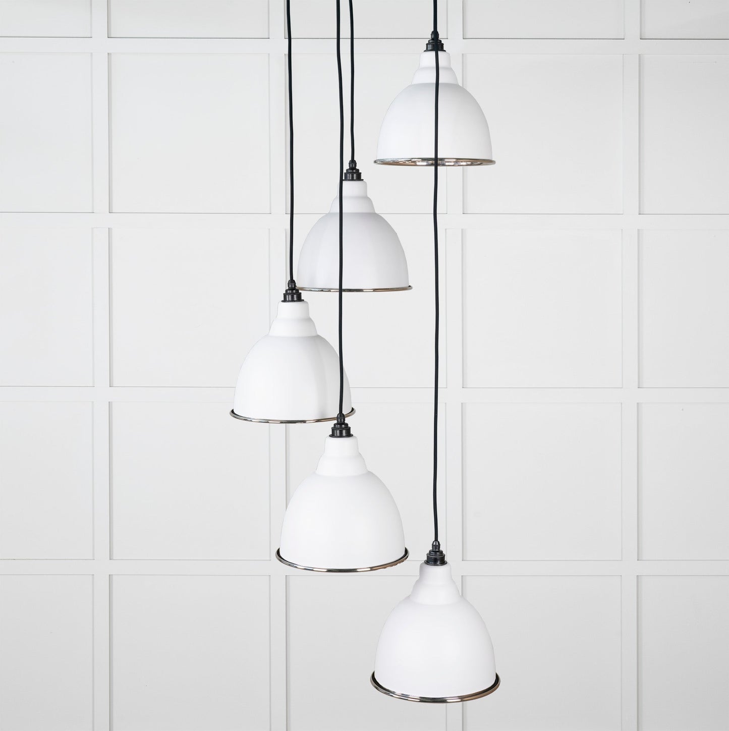 From The Anvil Hammered Nickel Brindley Cluster Pendant