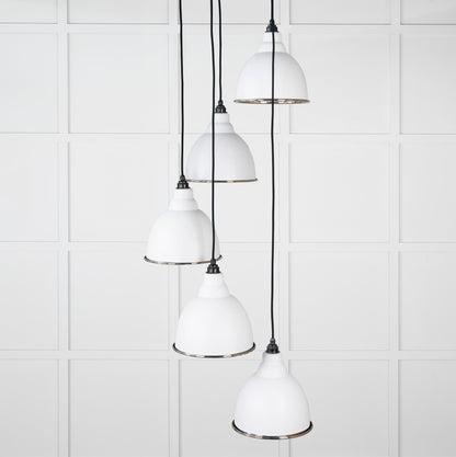 From The Anvil Hammered Nickel Brindley Cluster Pendant