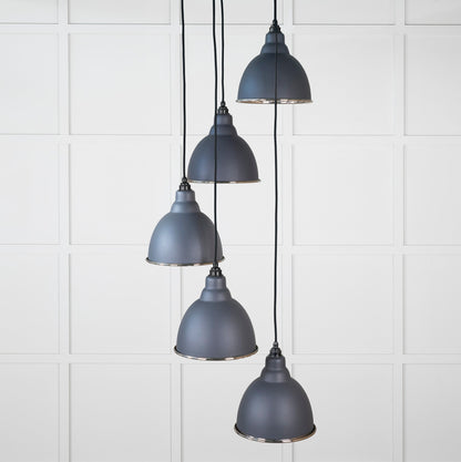 From The Anvil Hammered Nickel Brindley Cluster Pendant