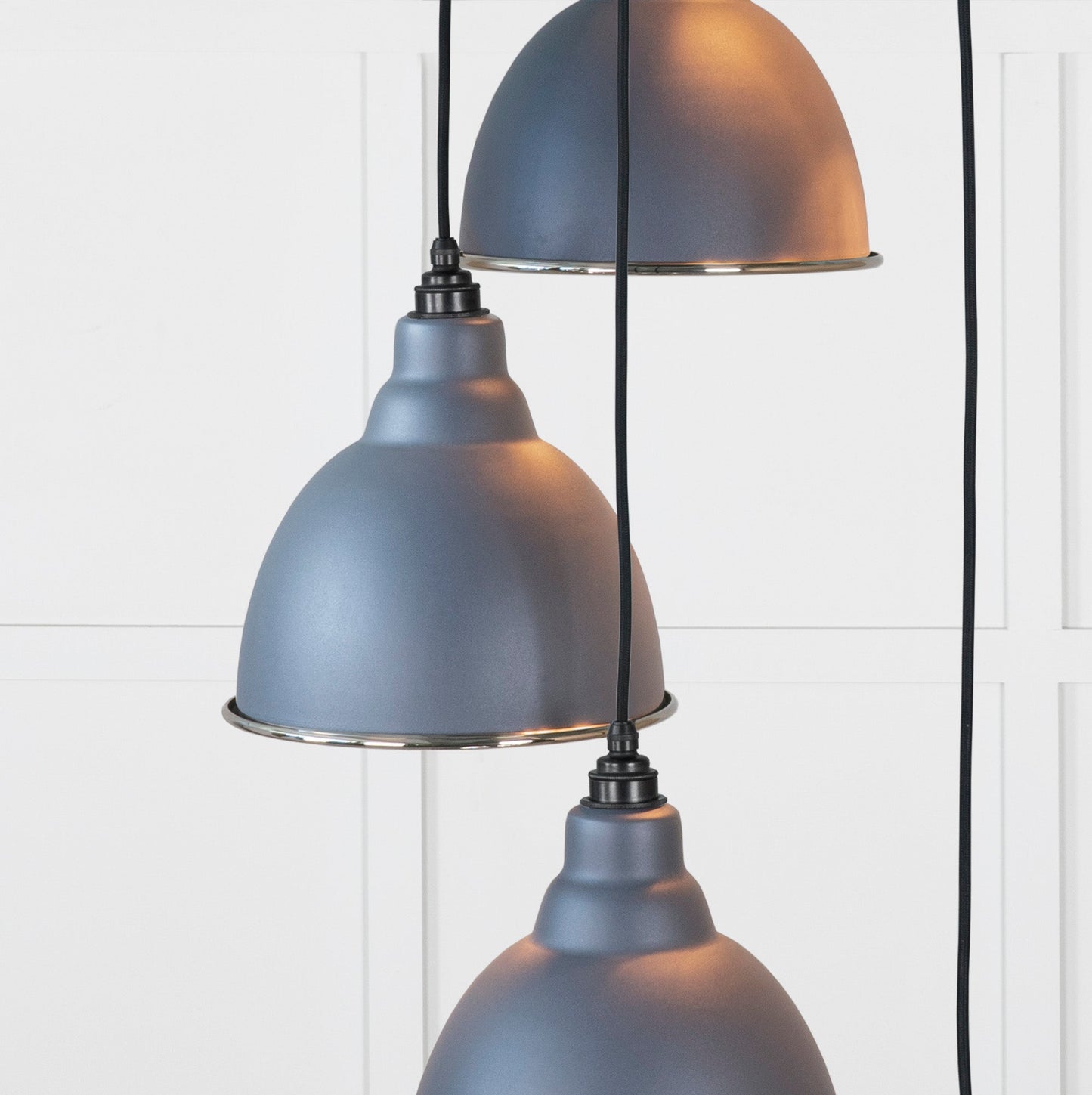 From The Anvil Hammered Nickel Brindley Cluster Pendant