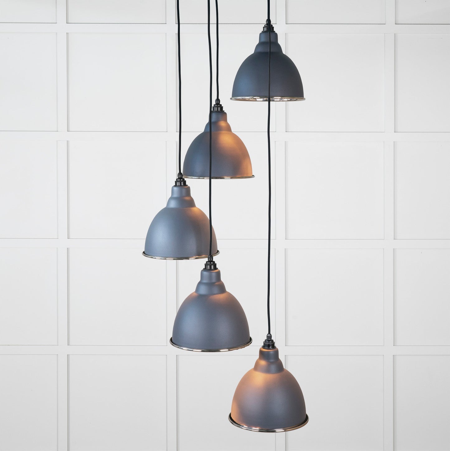 From The Anvil Hammered Nickel Brindley Cluster Pendant