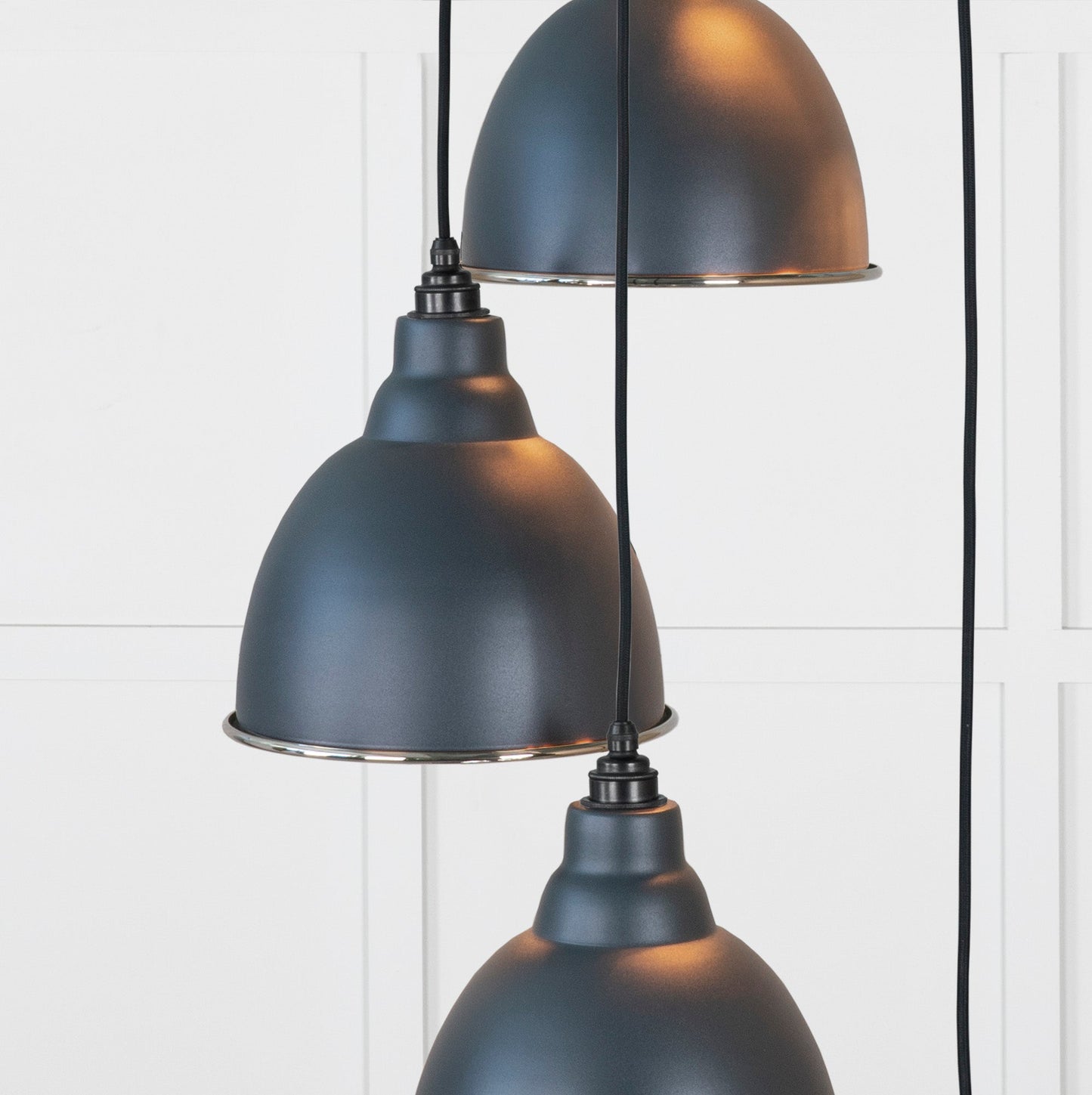 From The Anvil Hammered Nickel Brindley Cluster Pendant