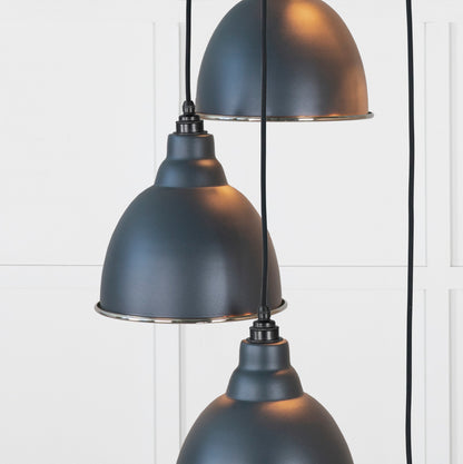 From The Anvil Hammered Nickel Brindley Cluster Pendant