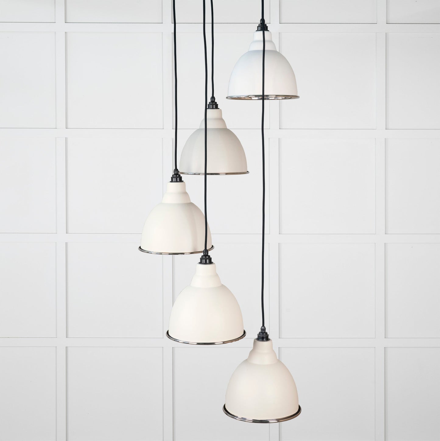 From The Anvil Hammered Nickel Brindley Cluster Pendant