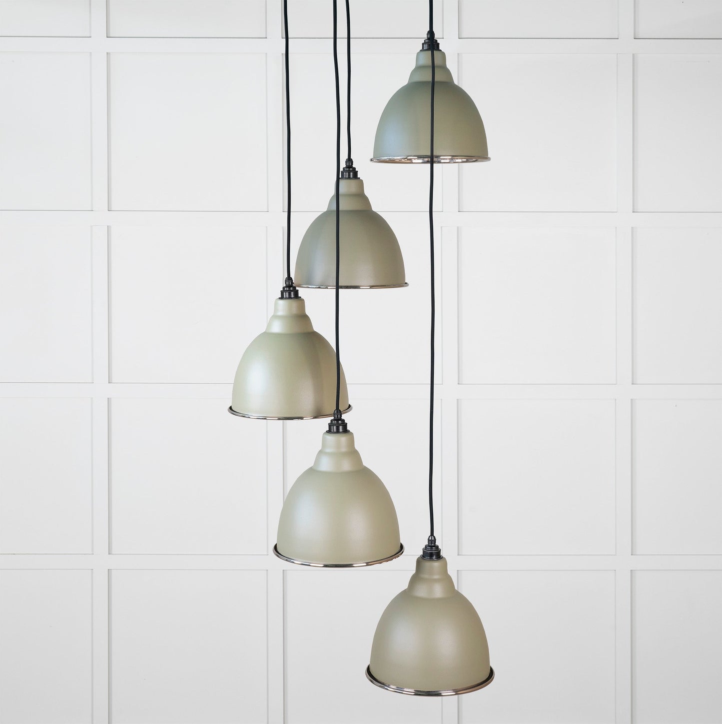 From The Anvil Hammered Nickel Brindley Cluster Pendant