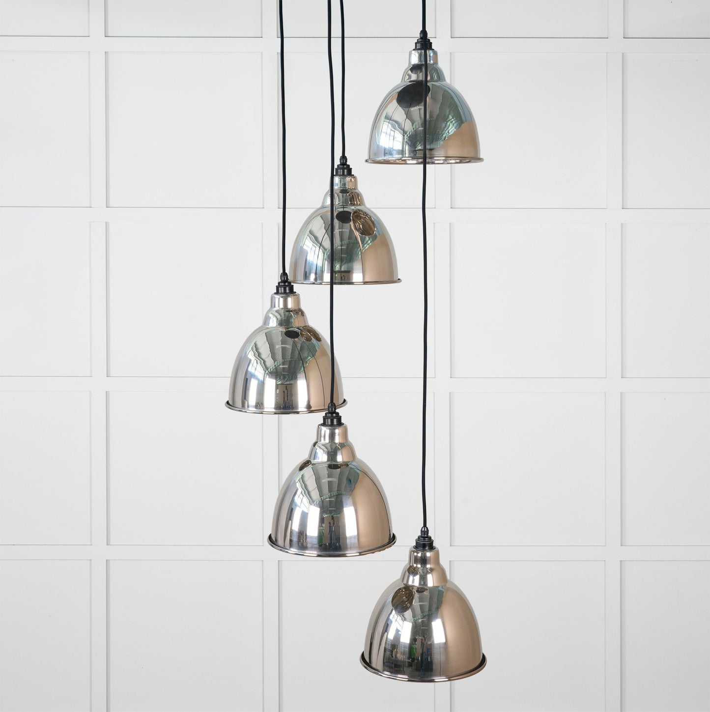From The Anvil Hammered Nickel Brindley Cluster Pendant