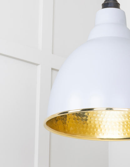 From The Anvil Hammered Brass Brindley Cluster Pendant