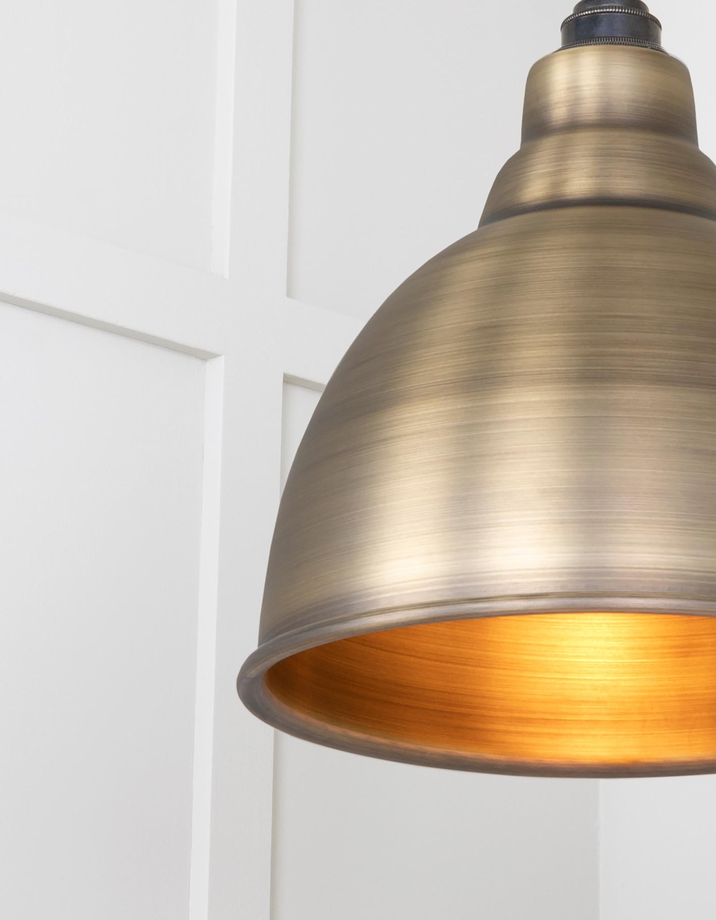 From The Anvil Aged Brass Brindley Cluster Pendant