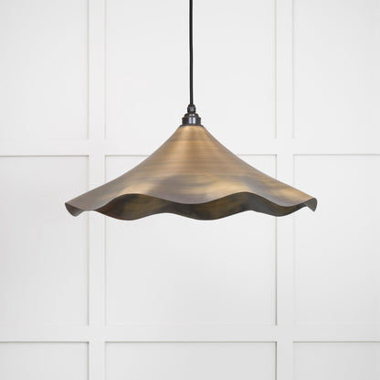 From The Anvil Aged Brass Flora Pendant