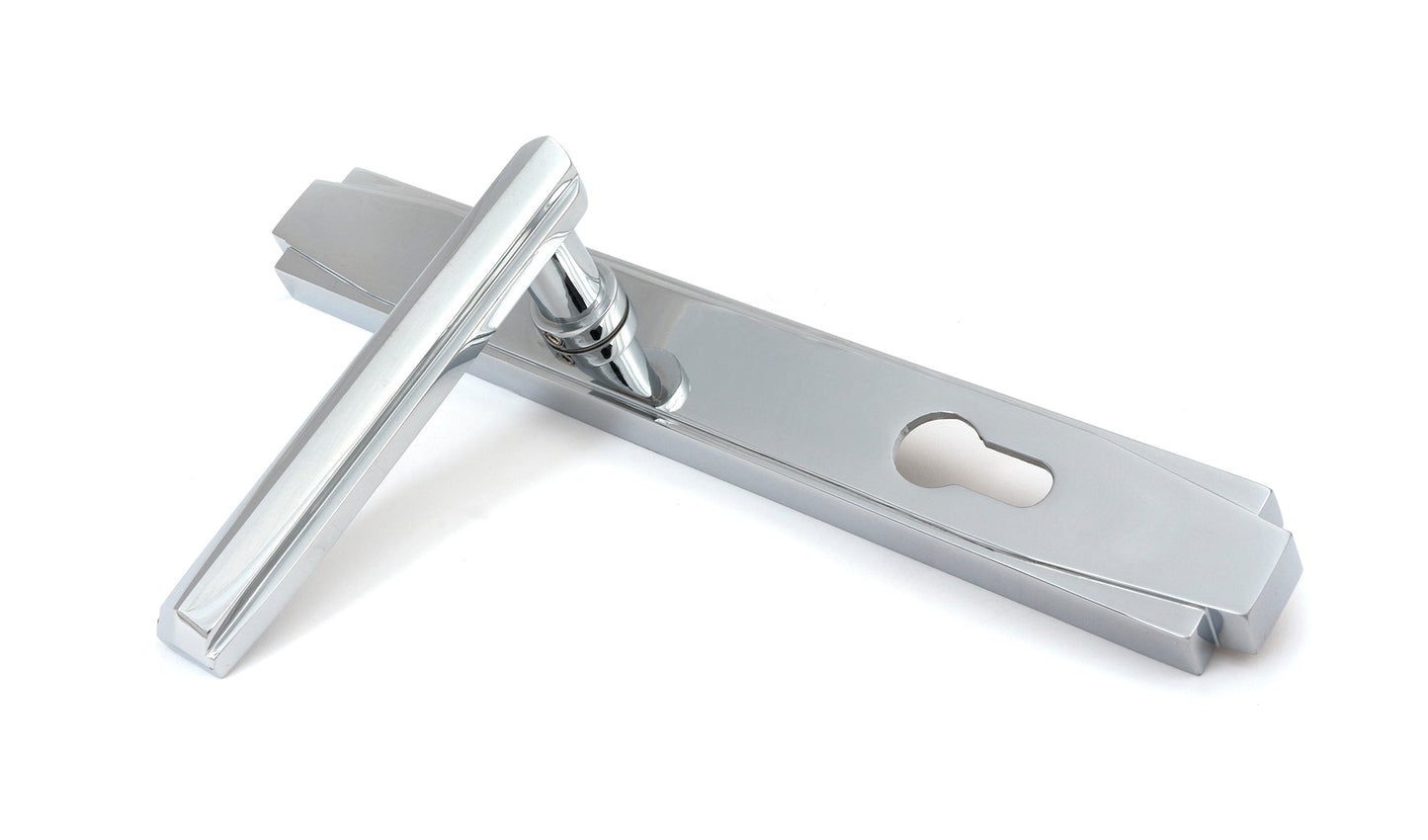 From The Anvil Art Deco Slimline Lever Espag. Lock Set