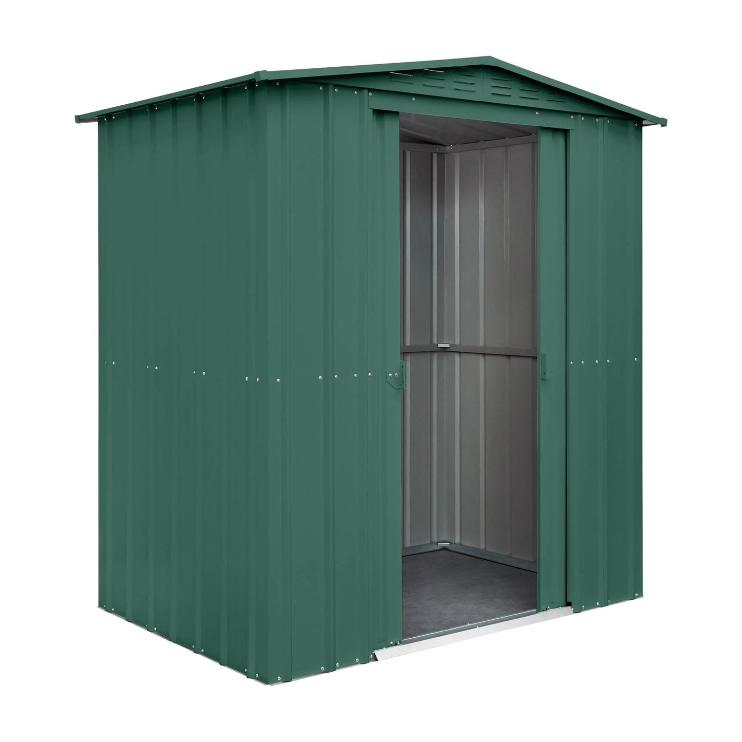 Globel Green Apex Metal Shed