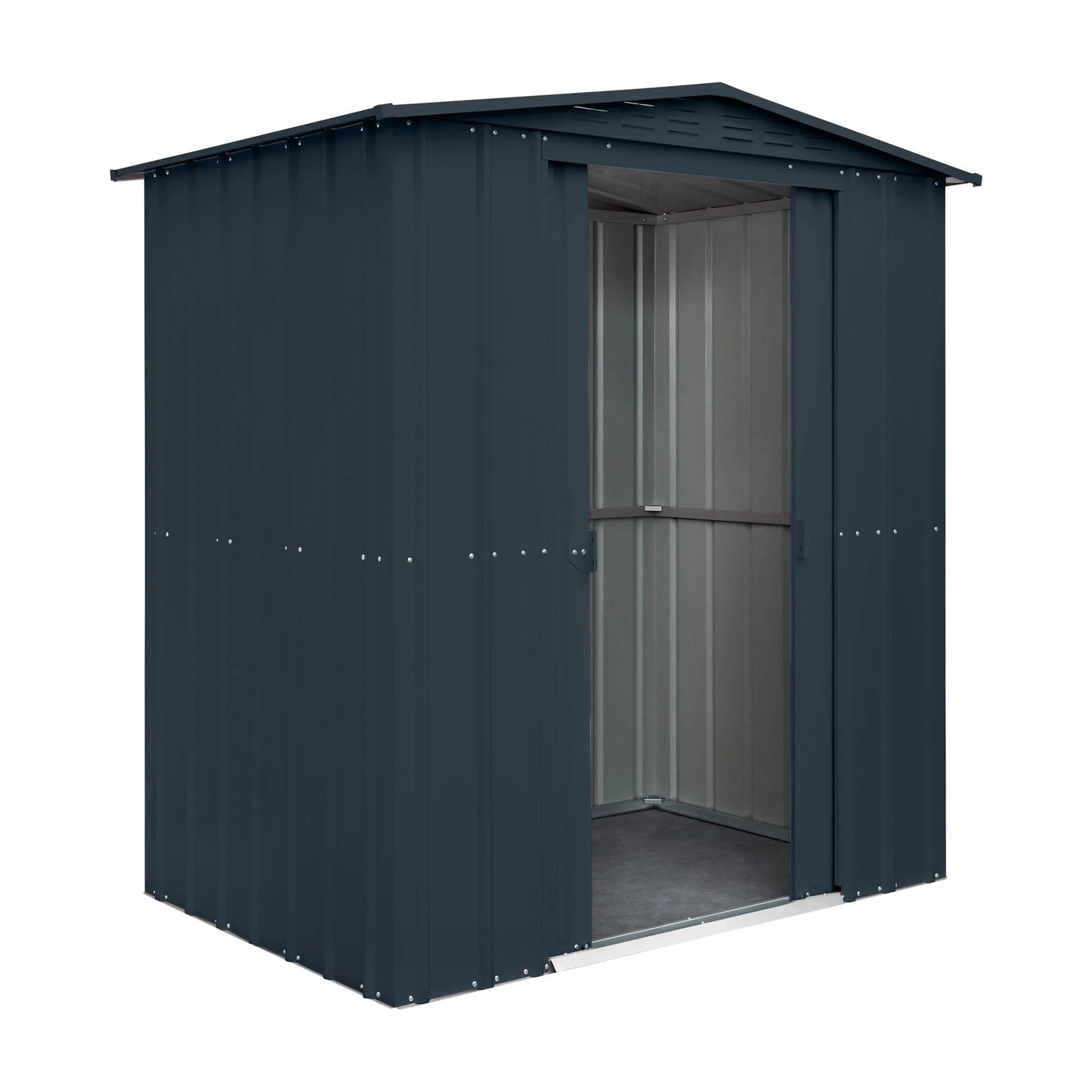 Globel Grey Apex Metal Shed
