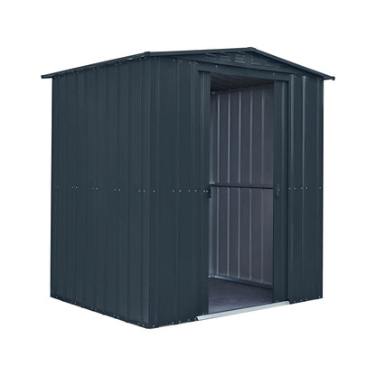 Globel Grey Apex Metal Shed