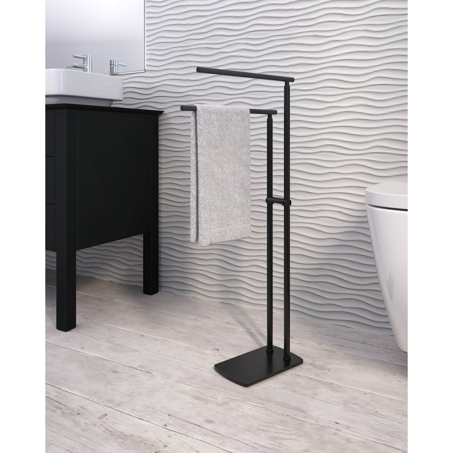 Origins Living Gedy Florida Towel Stand With 2 Fixed Arms Chrome