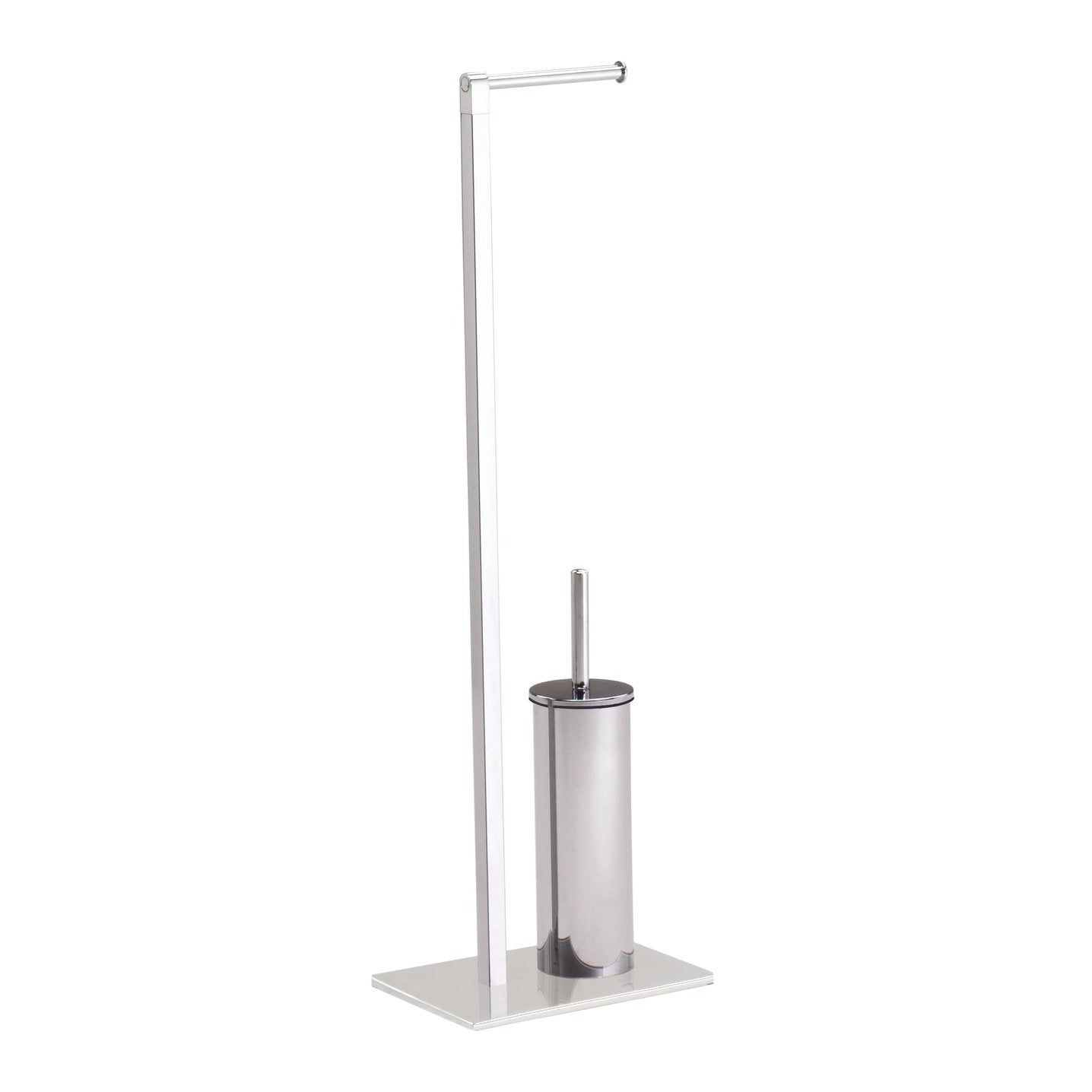 Origins Living Gedy Maine Bathroom Butler With Toilet Brush & Roll Holder Chrome