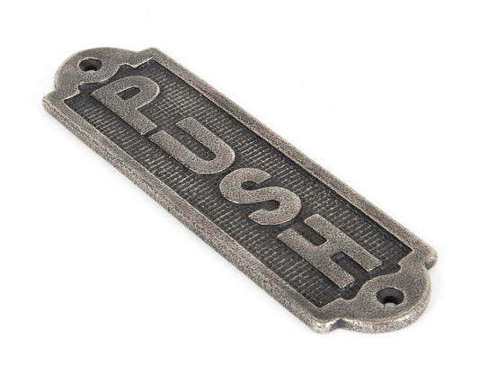 From The Anvil Push Sign