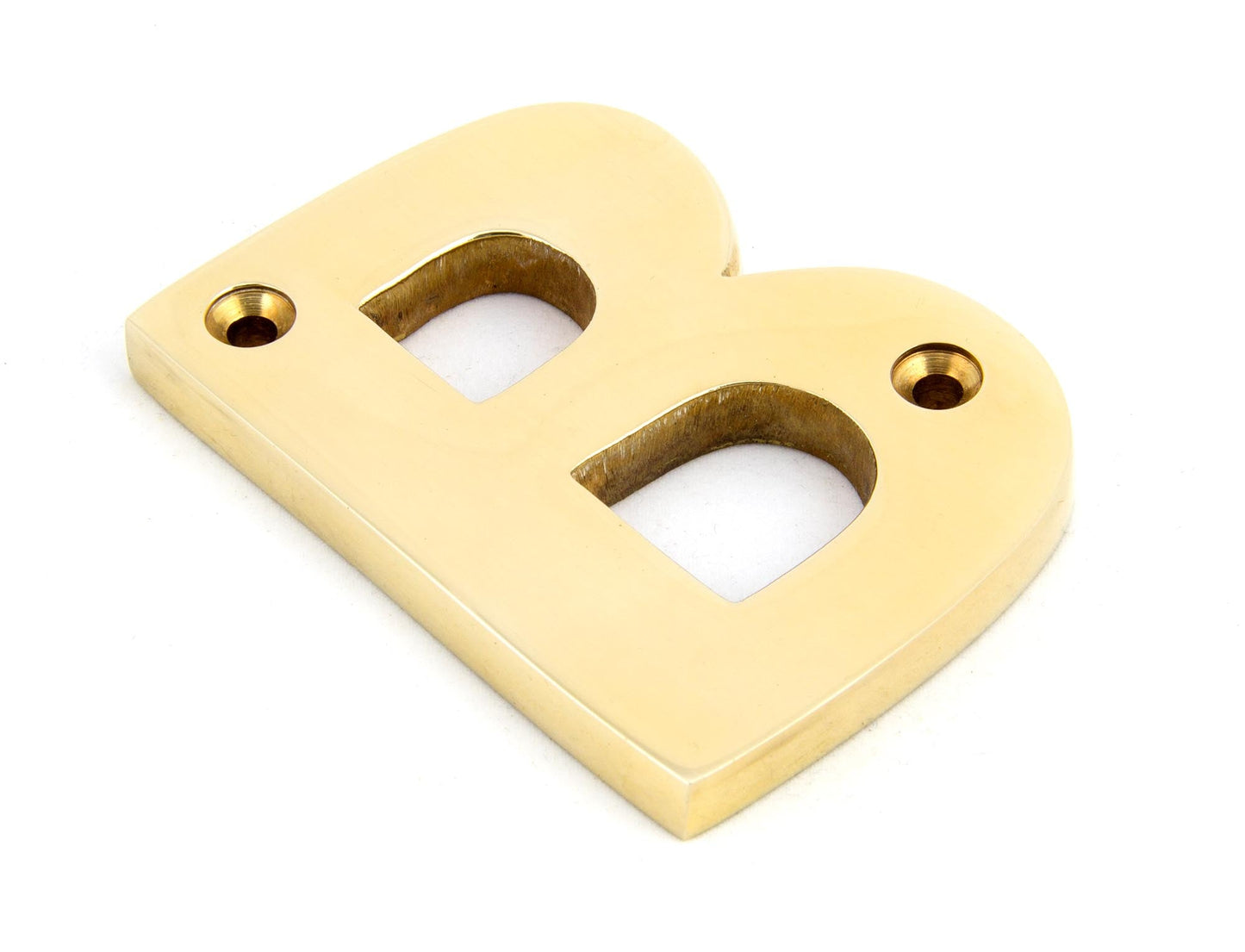 From The Anvil Polished Brass Letter